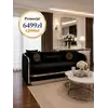 Sofa Glamour Madonna Czarna jako miejsce na spotkania w domu, funkcjonalność od Primavera Home.