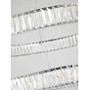 Żyrandol Kryształowy Srebrny Dwupoziomowy Crystal L w aranżacji w stylu glamour. Ekspozycja w salonie od Primavera Home.