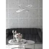Elegancki detal Żyrandola Kryształowego Srebrnego Dwupoziomowego Crystal L. Ekskluzywna aranżacja od Primavera Home.