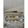 Detal wykończenia żyrandola kryształowego złotego BELLINI XL. Doskonałe oświetlenie od Primavera Home.