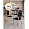 Nowoczesne krzesło glamour w perspektywie bocznej, doskonale komponujące się w eleganckim wnętrzu. Meble na zamówienie od Primavera Home.