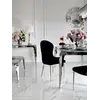 Detal wykończenia ekskluzywnego krzesła do jadalni glamour, eksponujący jakość materiałów od Primavera Home.