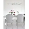 Ekskluzywne krzesło do jadalni glamour w ekspozycji nowoczesnego biura. Aranżacja nowoczesnego wnętrza od Primavera Home.