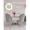 Ekskluzywne krzesło do jadalni glamour w aranżacji nowoczesnego salonu. Meble na zamówienie od Primavera Home.