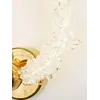Kinkiet Kryształowy ICE ROUND w pełnej aranżacji salonu, idealny do eleganckich wnętrz. Ekspozycja w salonie od Primavera Home.
