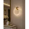 Kinkiet Kryształowy ICE ROUND w aranżacji nowoczesnego salonu. Ekspozycja w salonie od Primavera Home.