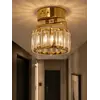 Lampa Sufitowa Kryształowa pojedynczy punkt świetlny DIAMOND XS , lampa glamour – Primavera Home w zbliżeniu, ukazująca szczegóły kryształowych elementów.