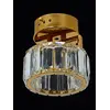 Lampa Sufitowa Kryształowa pojedynczy punkt świetlny DIAMOND XS , lampa glamour – Primavera Home w ciemnym wnętrzu, tworząca przytulną atmosferę.