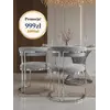 Ekspozycja luksusowego krzesła MARCO w showroomie, oferowane przez Primavera Home.