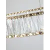 Zbliżenie na konstrukcję Żyrandola Kryształowego Złotego Ring Nowoczesnego CRYSTAL od Primavera Home.