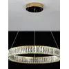 Żyrandol Kryształowy Złoty Ring Nowoczesny CRYSTAL — aranżacja wnętrza. Primavera Home.