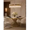 Ekskluzywne Krzesło BUBBLE – Nowoczesny Włoski Design w wyrafinowanej formie - Primavera Home z bliska, akcentujące luksusowy materiał tkaniny.