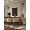 Ekskluzywne krzesło MATILDA – Nowoczesny Włoski Design w wyrafinowanej formie- Primavera Home w ujęciu z przodu, idealne do ekspozycji w salonie.