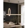 Lampa Kryształowa Podłużna LED Nad Stół w aranżacji nowoczesnego salonu. Ekspozycja w salonie od Primavera Home.