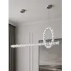 Widok z góry na Lampę Kryształową Podłużną LED Nad Stół, prezentuje elegancki design. Meble na zamówienie od Primavera Home.