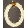 Lampa Wisząca Kryształowa Złota ICE XS w aranżacji eleganckiego salonu. Meble na zamówienie od Primavera Home.