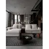 Ekspozycja w salonie meblowym, pokazująca narożnik jako centralny element wystroju od Primavera Home.