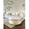 Narożnik glamour półokrągły PARIS w detalach, podkreślający jego elegancję. Meble na zamówienie od Primavera Home.