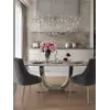 Aranżacja stołu Nowoczesny Glamour z marmurowym blatem z dodatkami, idealna do każdego wnętrza od Primavera Home.