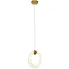 Lampa Wisząca Kryształowa Złota ICE XS prezentowana na podłodze w nowoczesnym wnętrzu. Styl od Primavera Home.