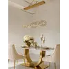 Detal oświetlenia Żyrandola CRYSTAL 5 Złoty. Oświetlenie od Primavera Home.