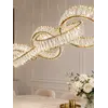Widok Żyrandola CRYSTAL 5 Złoty od dołu. Oświetlenie na zamówienie od Primavera Home.