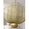 Detal wykończenia lampy wiszącej złotej Florencja. Oświetlenie na zamówienie od Primavera Home.