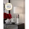 Lampa stołowa w widoku z boku, ekskluzywna elegancja w aranżacji nowoczesnego wnętrza, dostępna w Primavera Home.