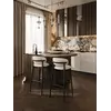 Perspektywa na Designerski Hoker Drewniany Olivia – Krzesło Barowe od Primavera Home.