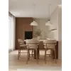 Designerski Hoker Drewniany Olivia – Krzesło Barowe w podświetleniu od Primavera Home.