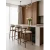 Widok z nad, Designerski Hoker Drewniany Olivia – Krzesło Barowe od Primavera Home.