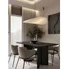 Detal konstrukcji ukazujący nowoczesność designerskiego żyrandola papierowego lekkiego do jadalni CLOUD od Primavera Home.