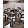 Krzesło Designerskie Forest z czarnym stelażem. Ekspozycja w salonie od Primavera Home.