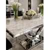 Stylowy stół glamour ekskluzywny do jadalni z boku, idealny do aranżacji nowoczesnego wnętrza, oferta Primavera Home.