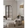 Członki całego zestawu z designerskim narożnikiem modułowym boucle NICEA w eleganckim wnętrzu. Meble na zamówienie od Primavera Home.