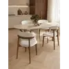 Designerskie Krzesło Drewniane Olivia – Nowoczesne w jasnym wnętrzu. Aranżacja nowoczesnego wnętrza od Primavera Home.