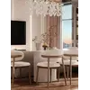 Designerskie Krzesło Drewniane Olivia – Nowoczesne z detalem nóg. Aranżacja nowoczesnego wnętrza od Primavera Home.
