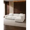 Ekskluzywny narożnik, nowoczesny, designerski, sofa narożna MODERNO w aranżacji w salonie. Nowoczesny design podkreślony przez wyjątkowe wnętrze od Primavera Home.