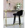 Hoker Glamour DIANA Czarny Złoty Tapicerowany w ujęciu z przodu. Ekspozycja w salonie od Primavera Home.