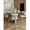 Designerskie Krzesło Drewniane Olivia – Nowoczesne w aranżacji na tle natury. Ekspozycja w salonie od Primavera Home.
