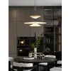 Cały zestaw z designerską lampą wiszącą Plater Czarna Nowoczesna Premium w aranżacji od Primavera Home.