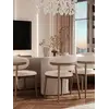 Designerskie Krzesło Drewniane Olivia – Nowoczesne widok poprzeczny. Detal wykończenia od Primavera Home.
