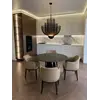 Stylowy detal designerskiego krzesła drewnianego MODERN. Meble na zamówienie od Primavera Home.