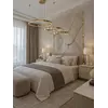 Lampa glamour led okrągła z połyskiem ring regulowana w detalach sufitowych, idealna do loftowych aranżacji od Primavera Home.