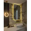 Detal wykończenia lampy Wisząca Kryształowa Złota ICE XS, prezentujący jakość i elegancję od Primavera Home.