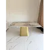 Stół w Stylu Włoskim BELISSIMA wystawiony w showroomie. Aranżacja nowoczesnego wnętrza od Primavera Home.