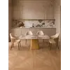 Stół w Stylu Włoskim BELISSIMA w całym zestawie. Detal wykończenia z Primavera Home.