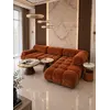 Widok blatu stolika kawowego z ekosóry Tavolino, stanowiący elegancki element każdego salonu od Primavera Home.