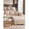 Mocno akcentujący detal narożnika MONACO podkreślający jego elegancję. Aranżacja nowoczesnego wnętrza od Primavera Home.