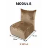 Zbliżenie na Designerską Sofę Modułową Lilia Nowoczesna, eksponującą jakość materiałów. Ekspozycja w salonie od Primavera Home.